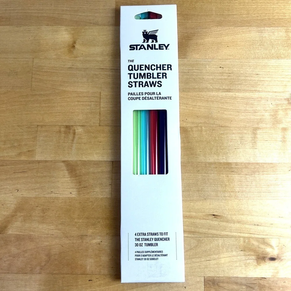 STANLEY QUENCHER TUMBLER Replacement Straws 30 OZ Colorful SET OF 4  NIB